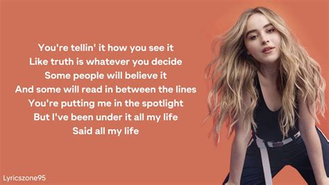 lyrics of skin|skin lyrics sabrina carpenter.